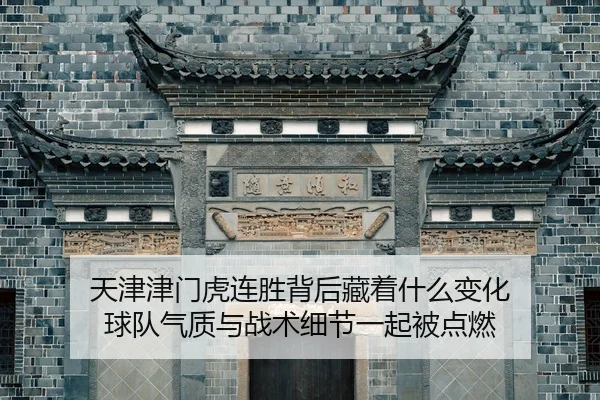 天津津门虎连胜背后藏着什么变化 球队气质与战术细节一起被点燃